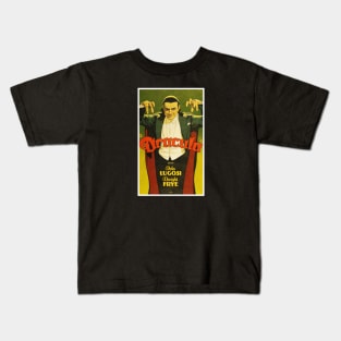 Dracula With Bela Lugosi Movie Poster Kids T-Shirt